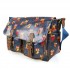L1107W - Miss Lulu Oilcloth Satchel Owl Navy